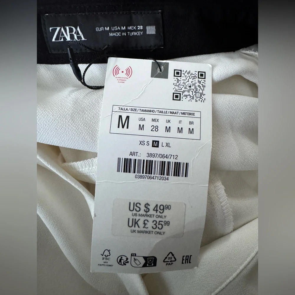 Zara contrast trim mini dress, Size M - Picture 13 of 13